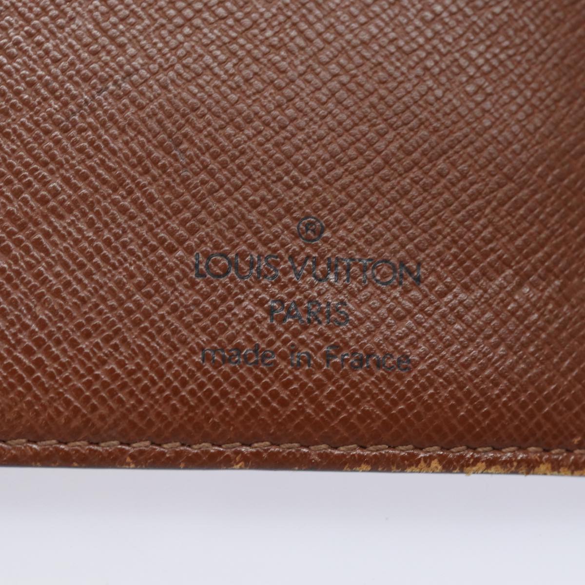 LOUIS VUITTON Monogram Agenda MM Day Planner Cover R20105 LV Auth 82203