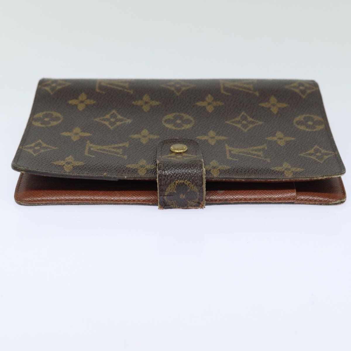 LOUIS VUITTON Monogram Agenda MM Day Planner Cover R20105 LV Auth 82203