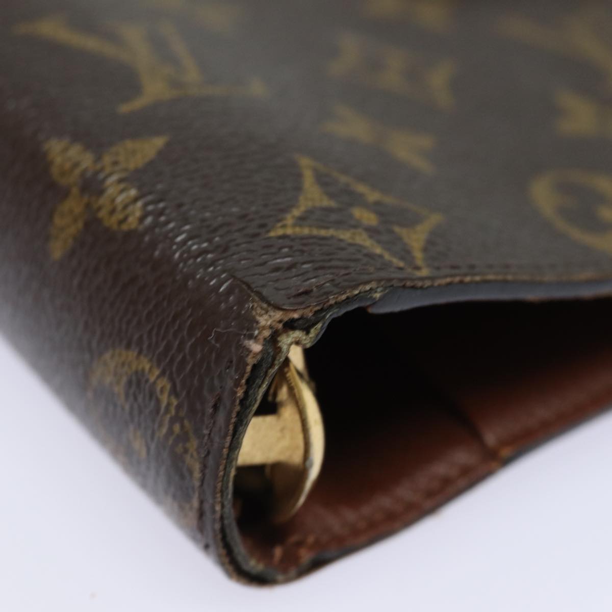 LOUIS VUITTON Monogram Agenda MM Day Planner Cover R20105 LV Auth 82203