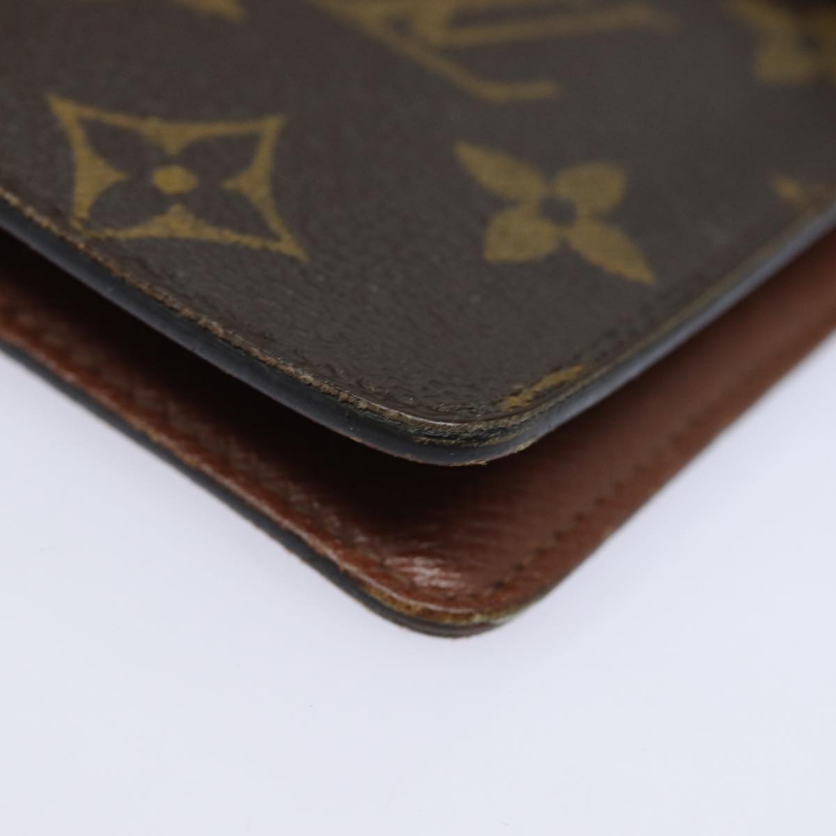 LOUIS VUITTON Monogram Agenda MM Day Planner Cover R20105 LV Auth 82203