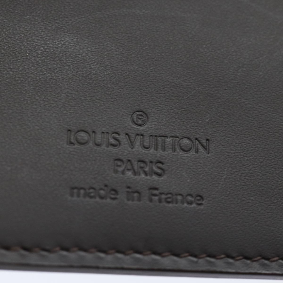 LOUIS VUITTON Monogram Mat Agenda MM Day Planner Cover Brown R20925 Auth 82204