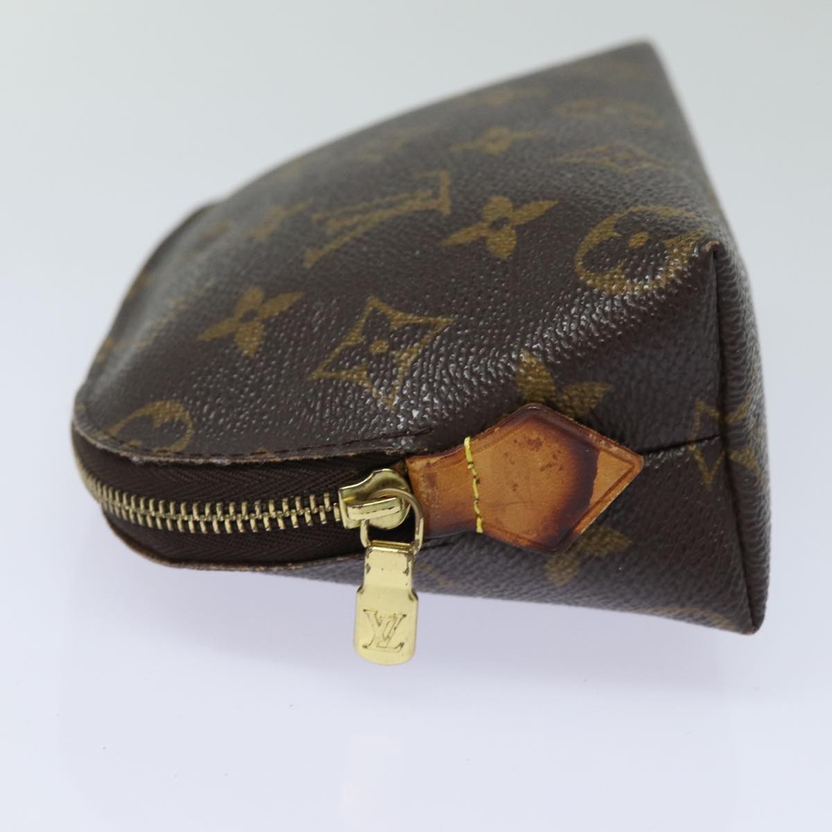 LOUIS VUITTON Monogram Pochette Cosmetic PM Cosmetic Pouch M47515 LV Auth 82206