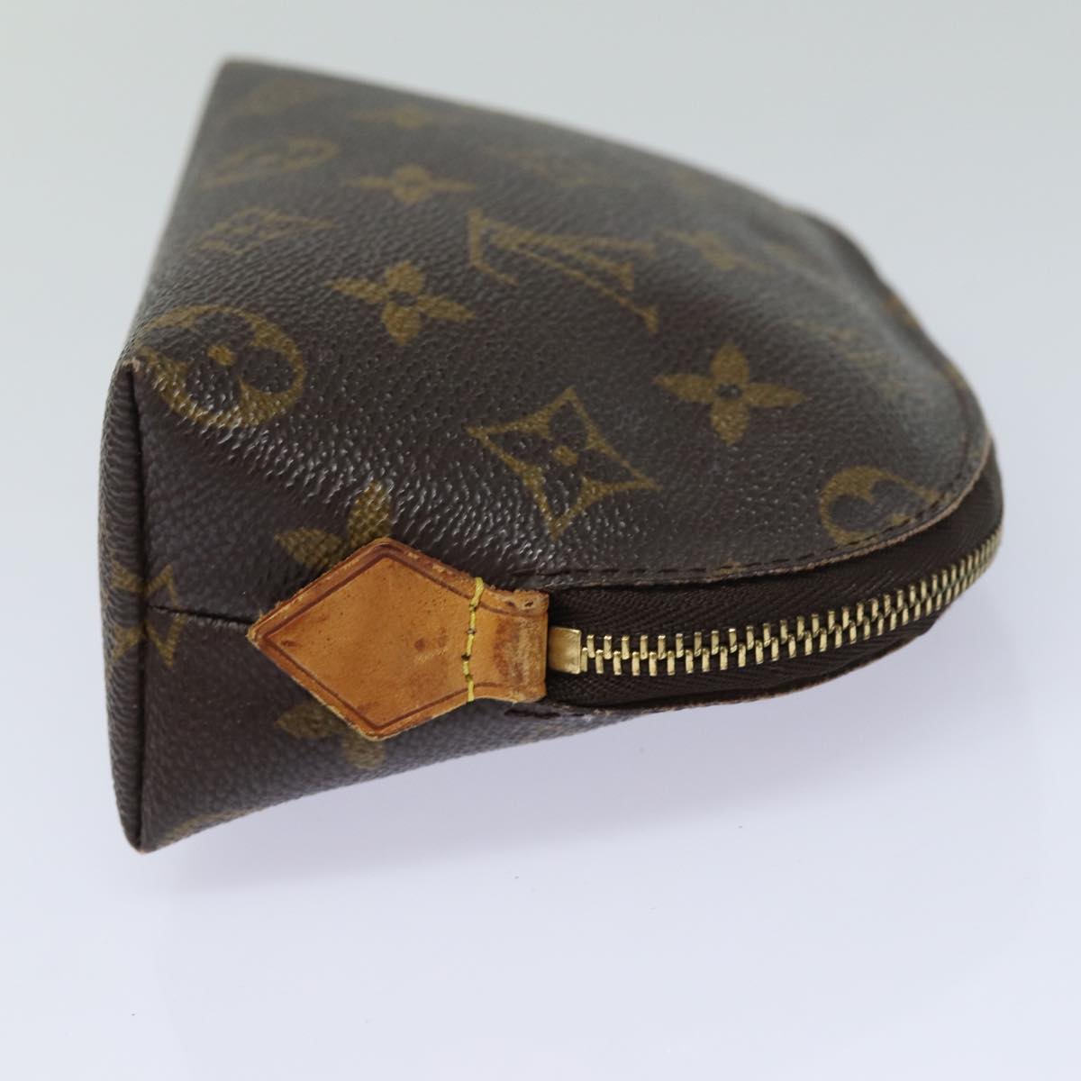 LOUIS VUITTON Monogram Pochette Cosmetic PM Cosmetic Pouch M47515 LV Auth 82206