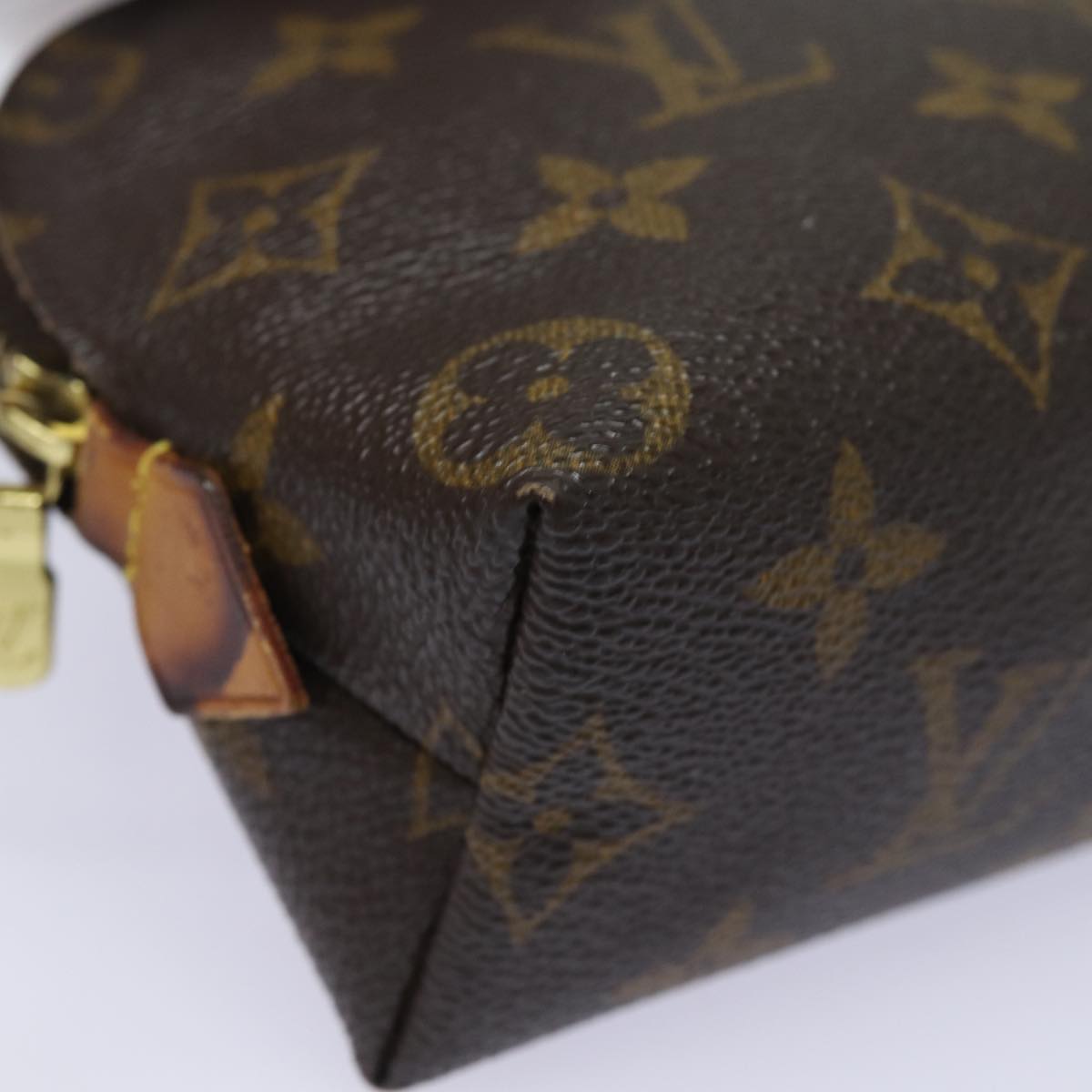 LOUIS VUITTON Monogram Pochette Cosmetic PM Cosmetic Pouch M47515 LV Auth 82206