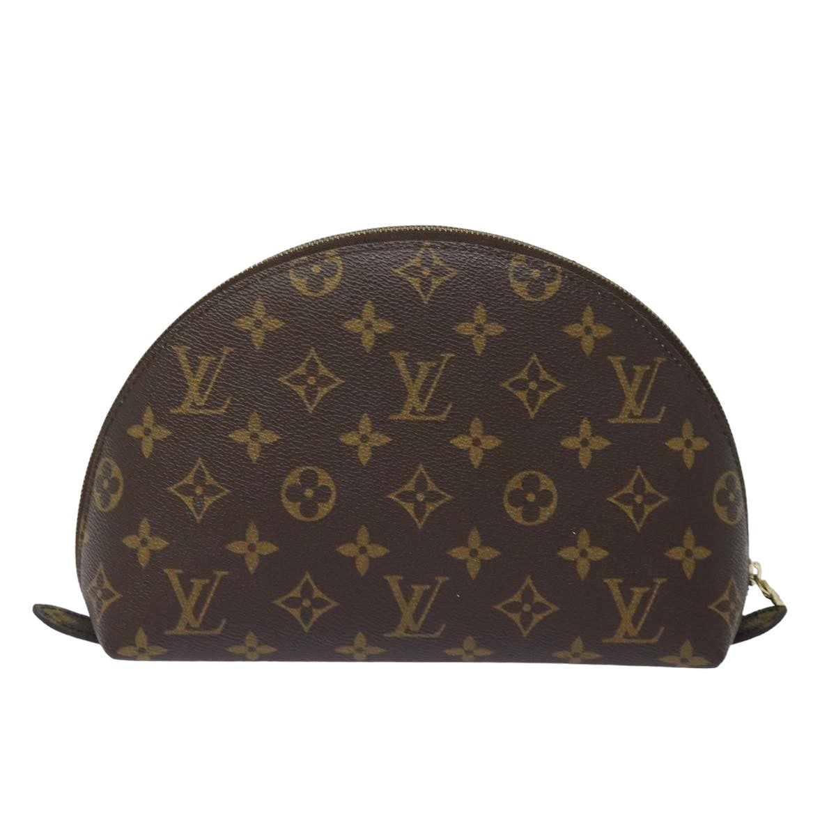 LOUIS VUITTON Monogram Trousse Demi Ronde Cosmetic Pouch M47520 LV Auth 82207 - 0