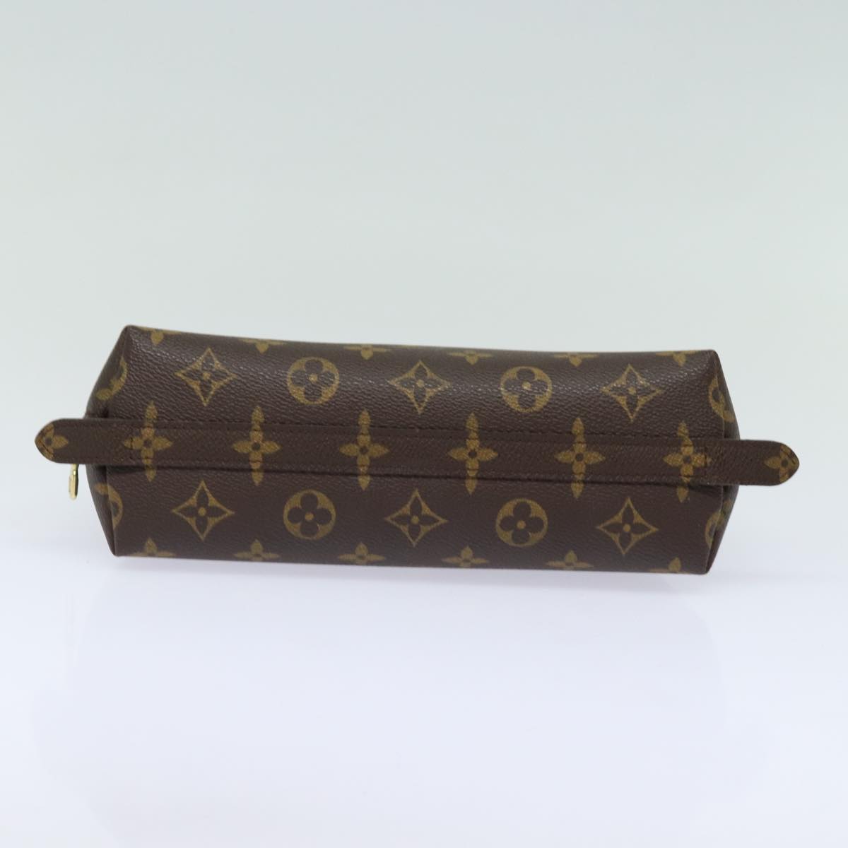 LOUIS VUITTON Monogram Trousse Demi Ronde Cosmetic Pouch M47520 LV Auth 82207