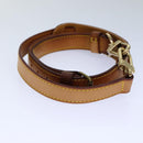 LOUIS VUITTON Adjustable Shoulder Strap Leather 35.4""""""""-42.5"""""""" Beige Auth 82226-5