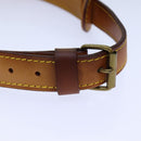 LOUIS VUITTON Adjustable Shoulder Strap Leather 35.4""""""""-42.5"""""""" Beige Auth 82226-6