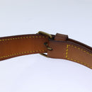 LOUIS VUITTON Adjustable Shoulder Strap Leather 35.4""""""""-42.5"""""""" Beige Auth 82226-7