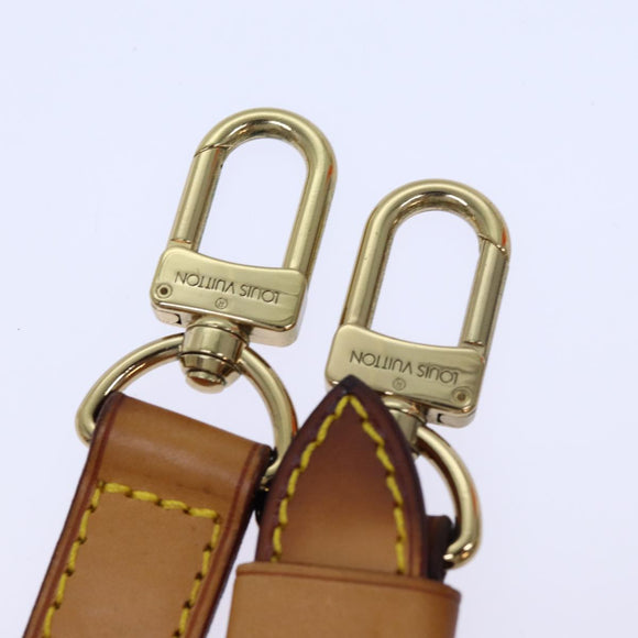 LOUIS VUITTON Adjustable Shoulder Strap Leather 35.4""""""""-42.5"""""""" Beige Auth 82226