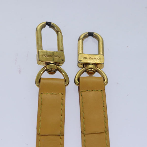 LOUIS VUITTON Epi Adjustable Shoulder Strap 37.4""""""""-44.5"""""""" Yellow LV Auth 82231
