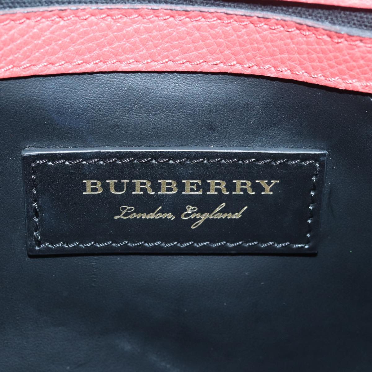 BURBERRY Shoulder Bag Graffiti Leather Red Blue Auth 82250A