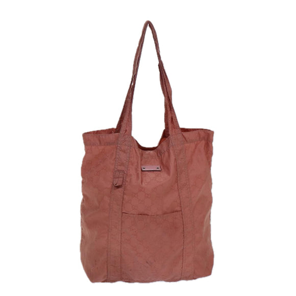 GUCCI GG Canvas Tragetasche Rosa 223669 Auth 82258