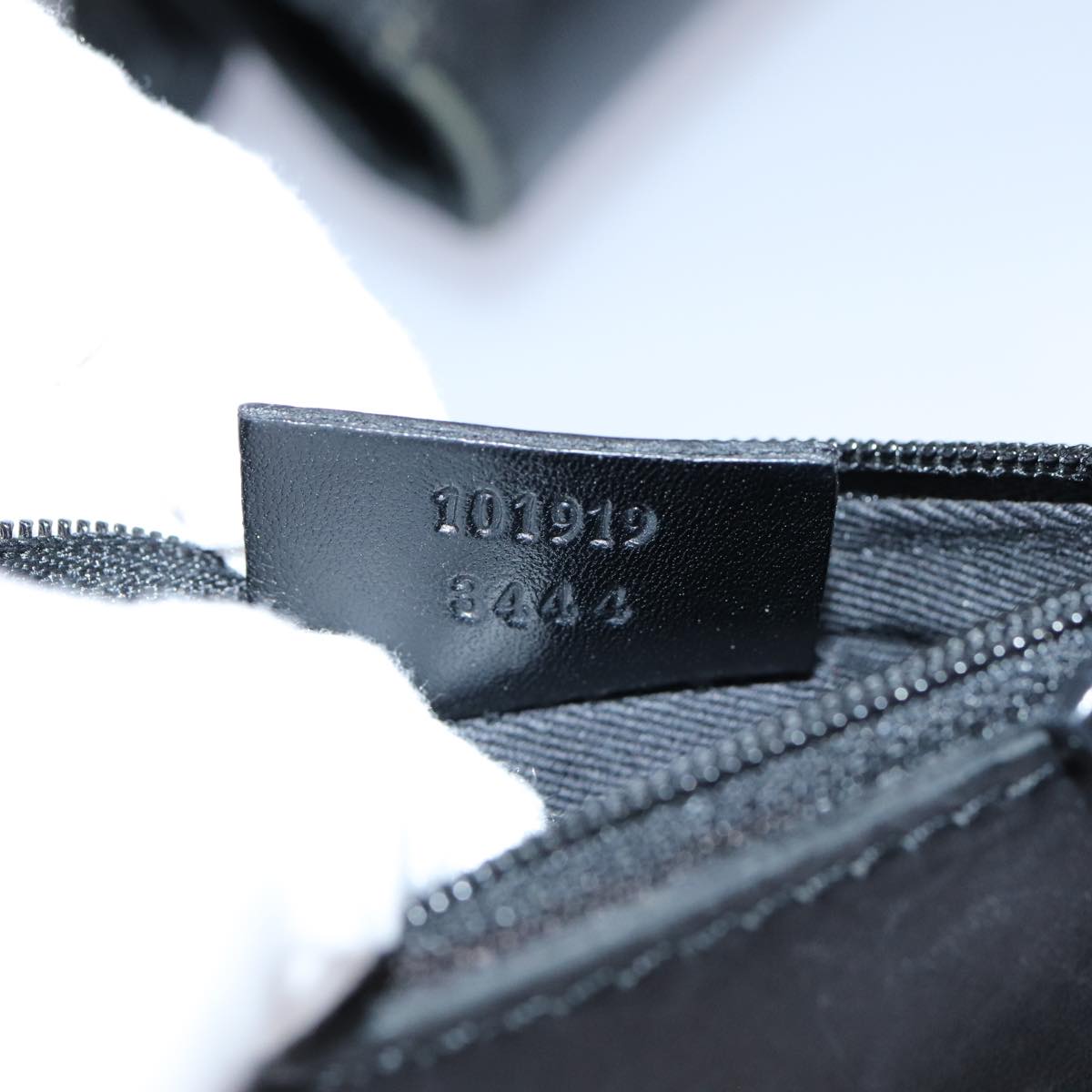 GUCCI GG Canvas Hand Bag Black 101919 Auth 82264