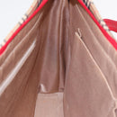BURBERRY Nova Check Tote Bag Canvas Beige Red Auth 82269-20