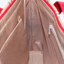 BURBERRY Nova Check Tote Bag Canvas Beige Red Auth 82269-21