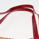 BURBERRY Nova Check Tote Bag Canvas Beige Red Auth 82269-8