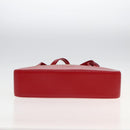 BURBERRY Nova Check Tote Bag Canvas Beige Red Auth 82269-5