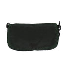 PRADA Chain Shoulder Bag Nylon Green Auth 82275-13