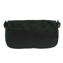 PRADA Chain Shoulder Bag Nylon Green Auth 82275-2