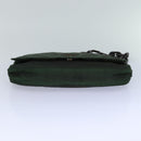 PRADA Chain Shoulder Bag Nylon Green Auth 82275-5