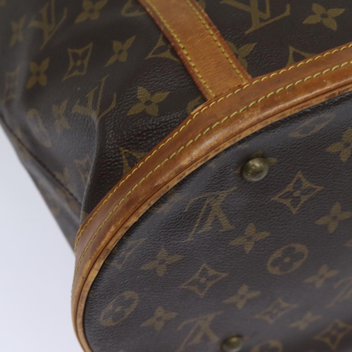 LOUIS VUITTON Monogram Bucket GM Shoulder Bag M42236 LV Auth 82283