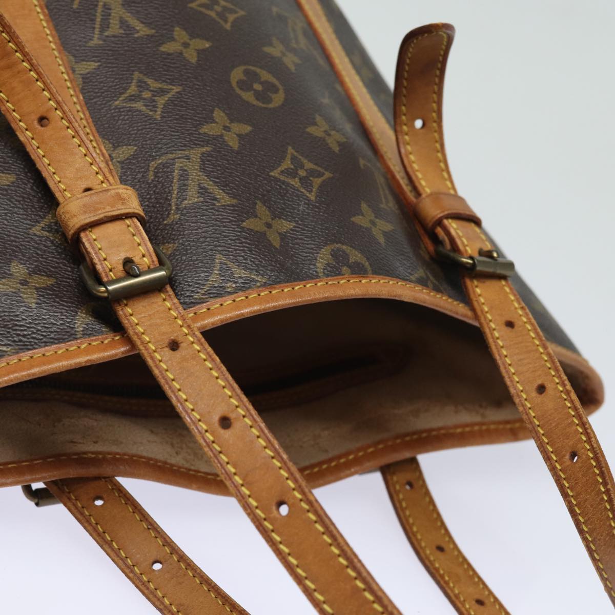 LOUIS VUITTON Monogram Bucket GM Shoulder Bag M42236 LV Auth 82283