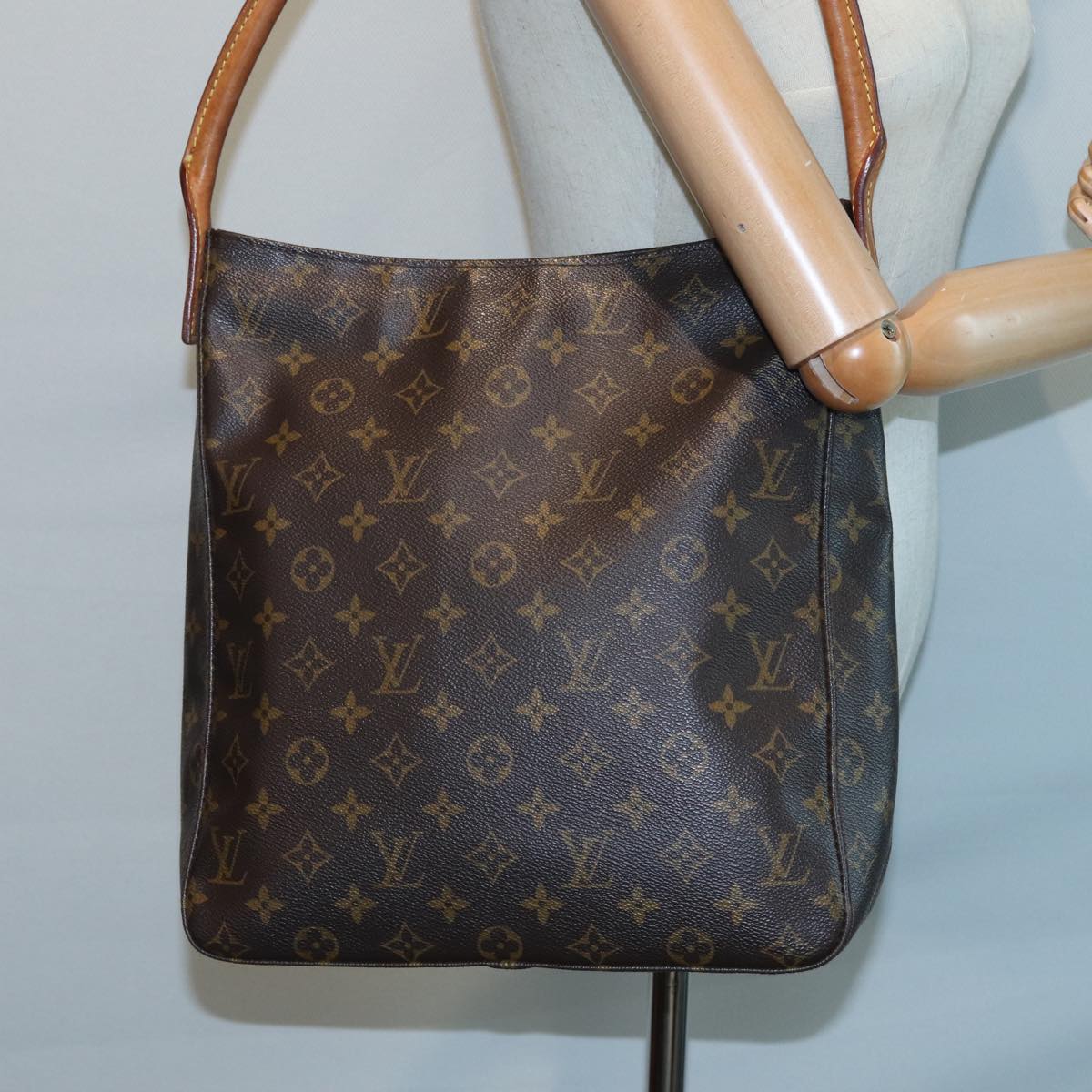 LOUIS VUITTON Monogram Looping GM Shoulder Bag M51145 LV Auth 82285