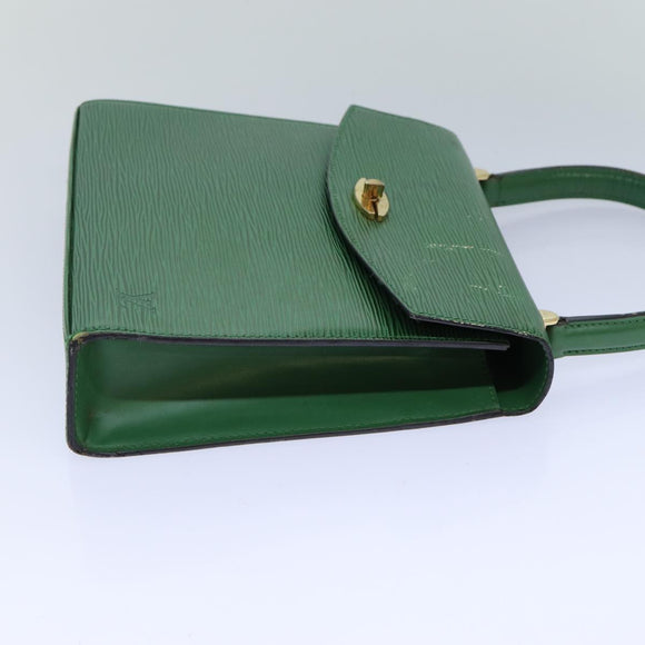 LOUIS VUITTON Epi Malesherbes Hand Bag Green M52374 LV Auth 82304