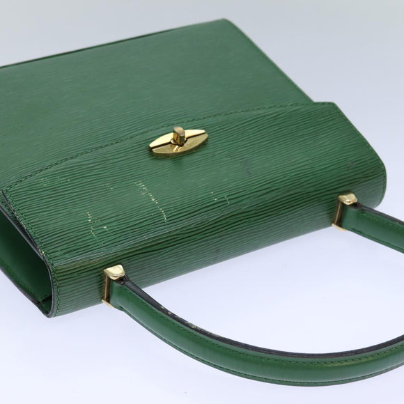 LOUIS VUITTON Epi Malesherbes Hand Bag Green M52374 LV Auth 82304