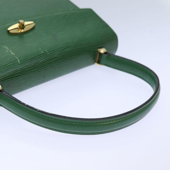 LOUIS VUITTON Epi Malesherbes Hand Bag Green M52374 LV Auth 82304