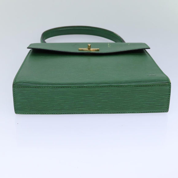 LOUIS VUITTON Epi Malesherbes Hand Bag Green M52374 LV Auth 82304