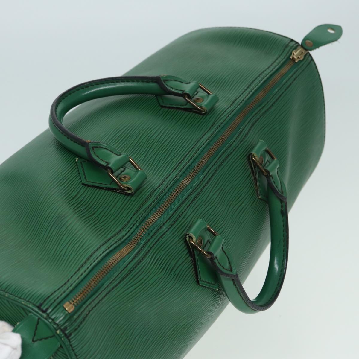 LOUIS VUITTON Epi Speedy 40 Hand Bag Green M42984 LV Auth 82306