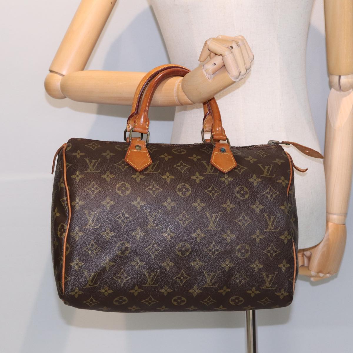 LOUIS VUITTON Monogram Speedy 30 Hand Bag M41526 LV Auth 82317