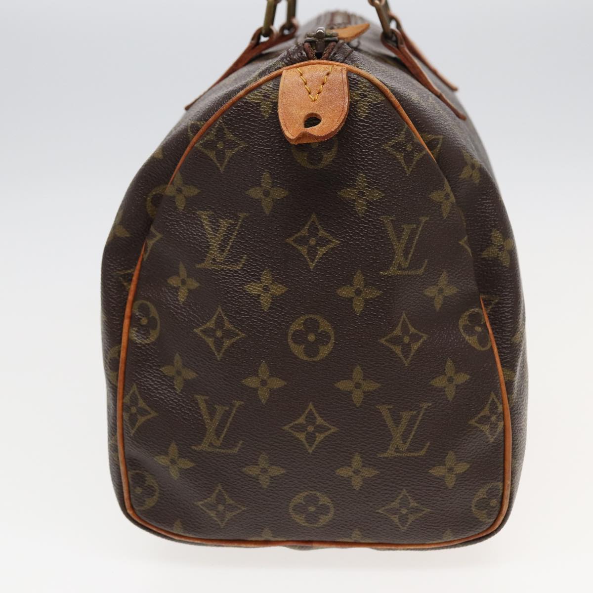 LOUIS VUITTON Monogram Speedy 30 Hand Bag M41526 LV Auth 82317