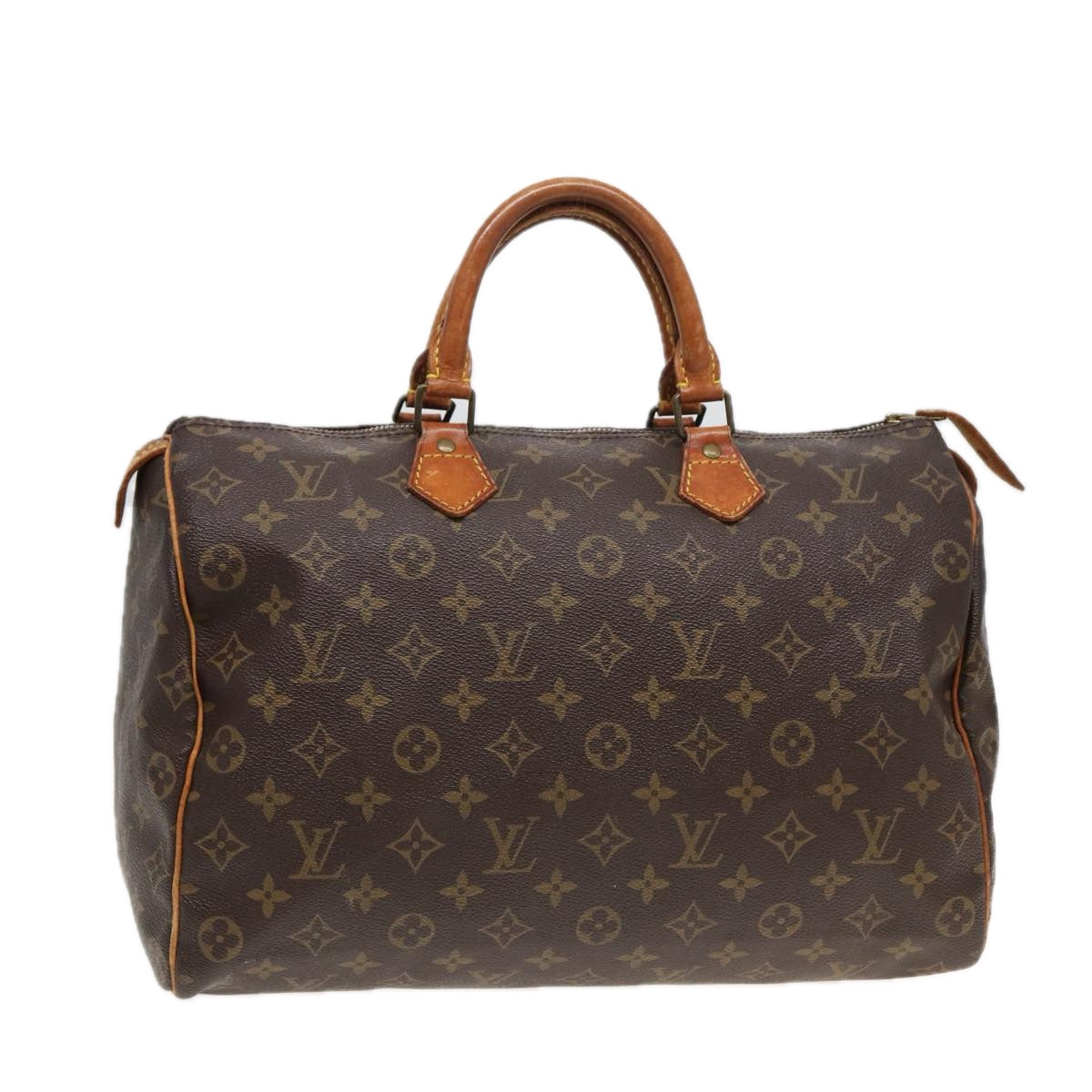 LOUIS VUITTON Monogram Speedy 35 Hand Bag M41524 LV Auth 82318