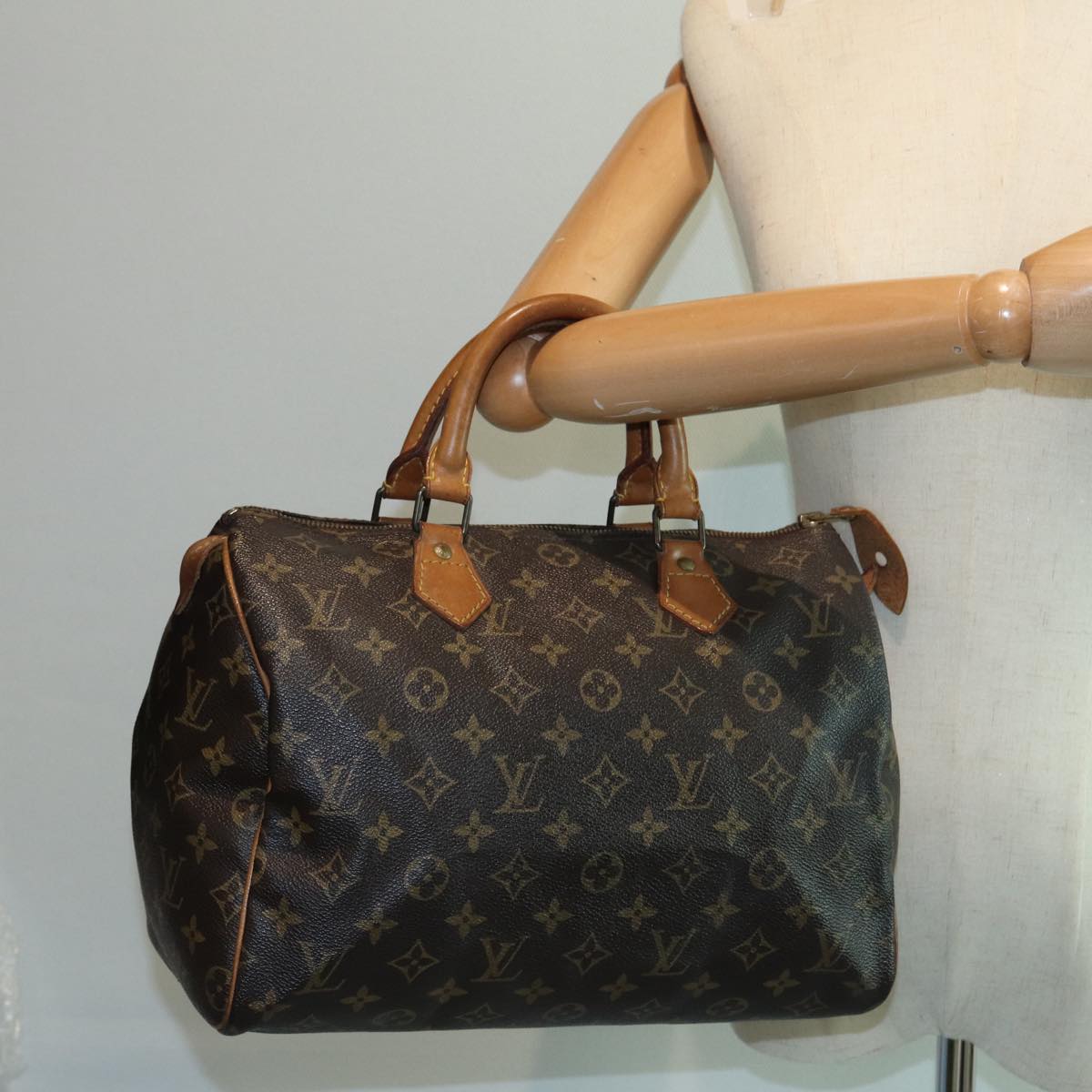 LOUIS VUITTON Monogram Speedy 30 Hand Bag M41526 LV Auth 82319