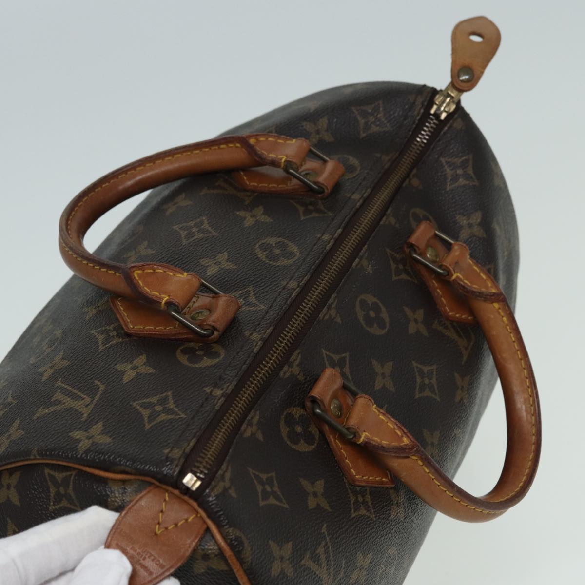 LOUIS VUITTON Monogram Speedy 30 Hand Bag M41526 LV Auth 82319