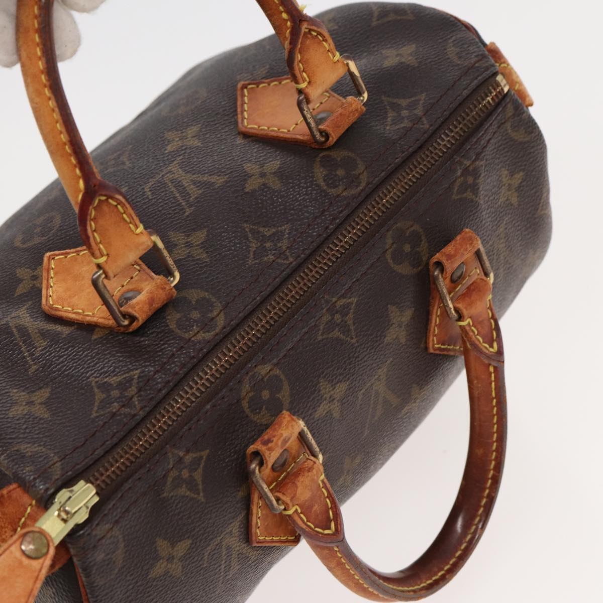 LOUIS VUITTON Monogram Speedy 25 Hand Bag M41528 LV Auth 82320