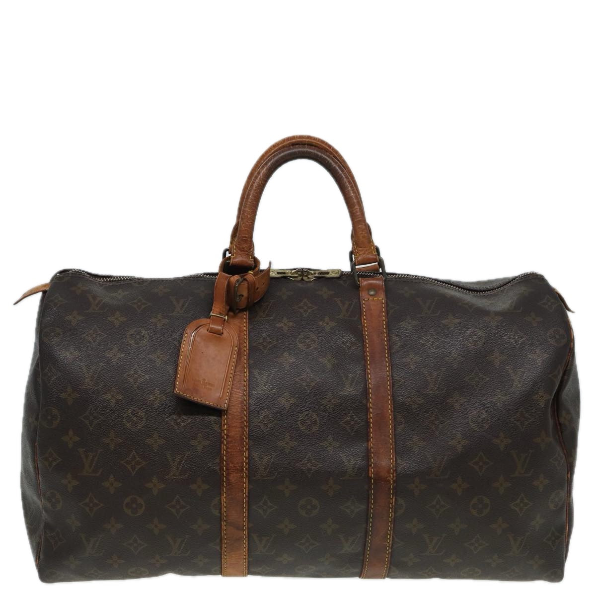 LOUIS VUITTON Monogram Keepall 50 Boston Bag M41426 LV Auth 82332 - 0