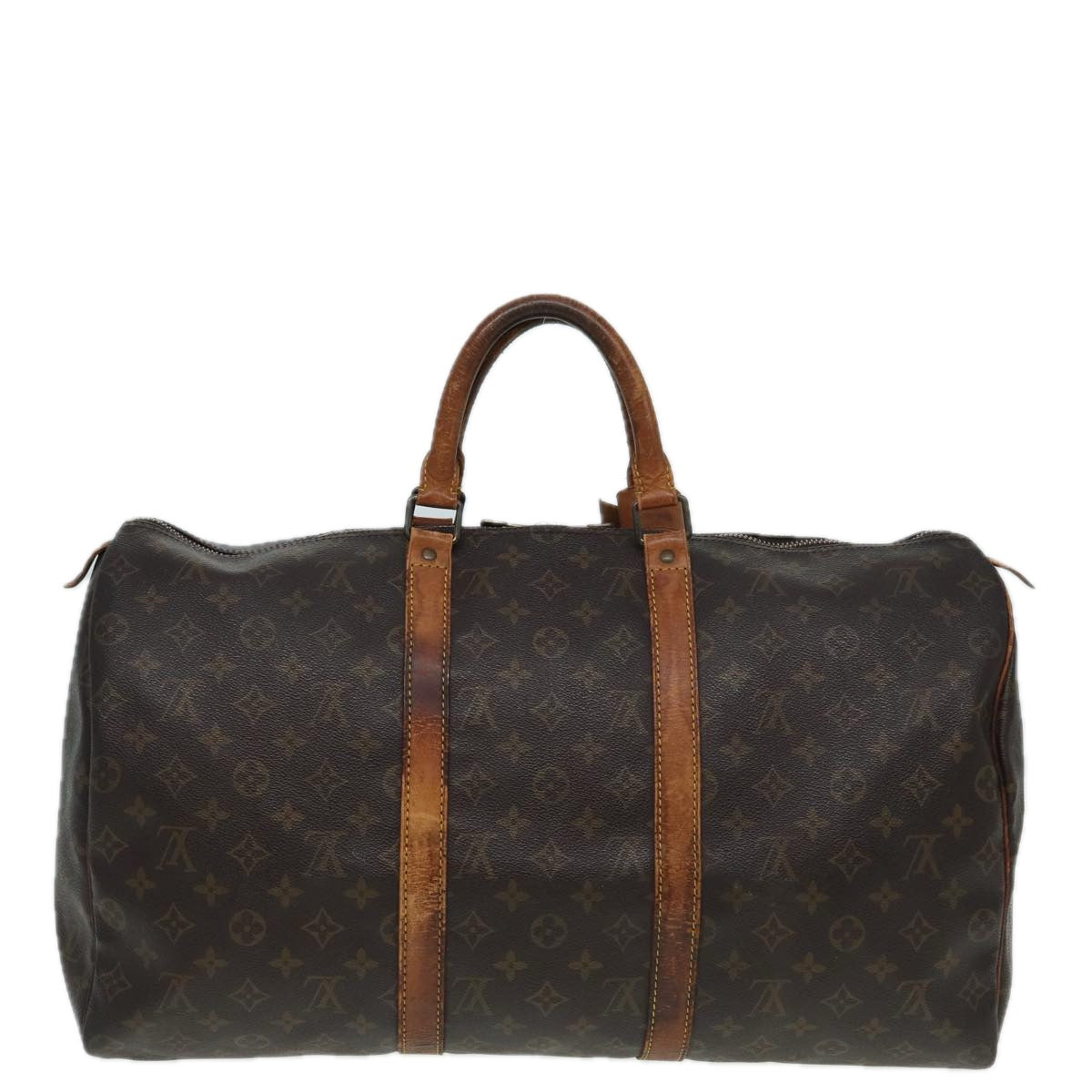 LOUIS VUITTON Monogram Keepall 50 Boston Bag M41426 LV Auth 82332