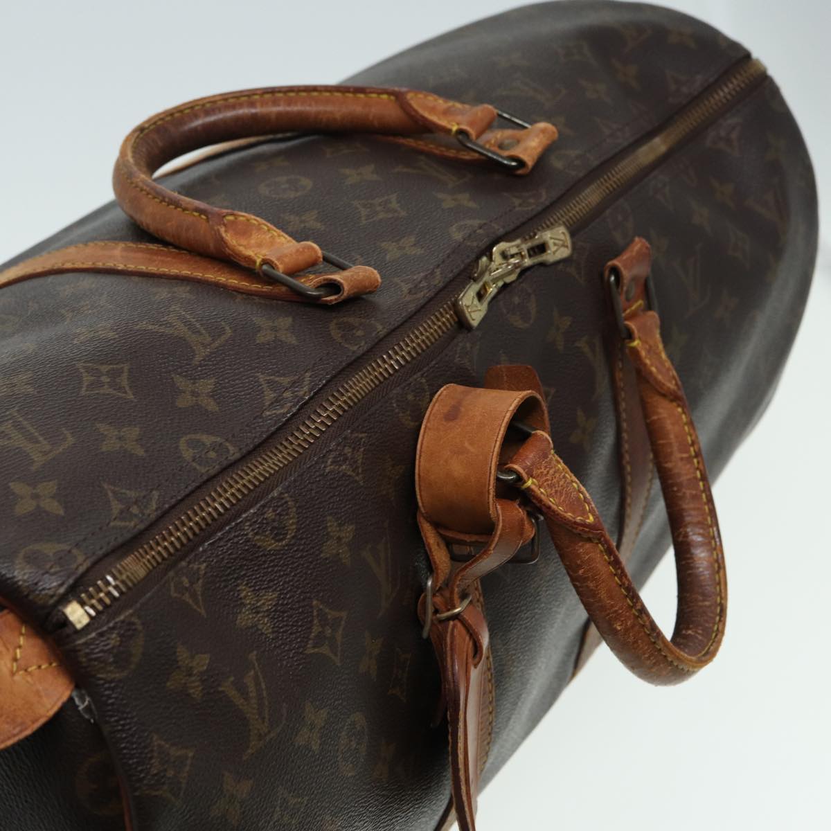 LOUIS VUITTON Monogram Keepall 50 Boston Bag M41426 LV Auth 82332