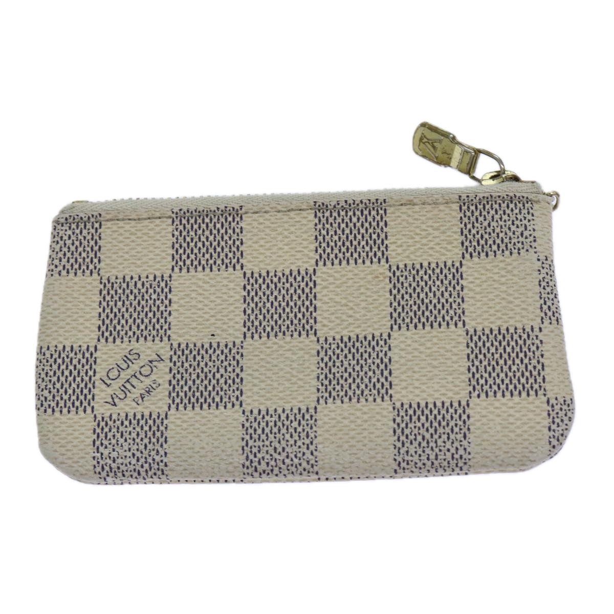 LOUIS VUITTON Damier Azur Pochette Cles Coin Purse N62659 LV Auth 82352 - 0