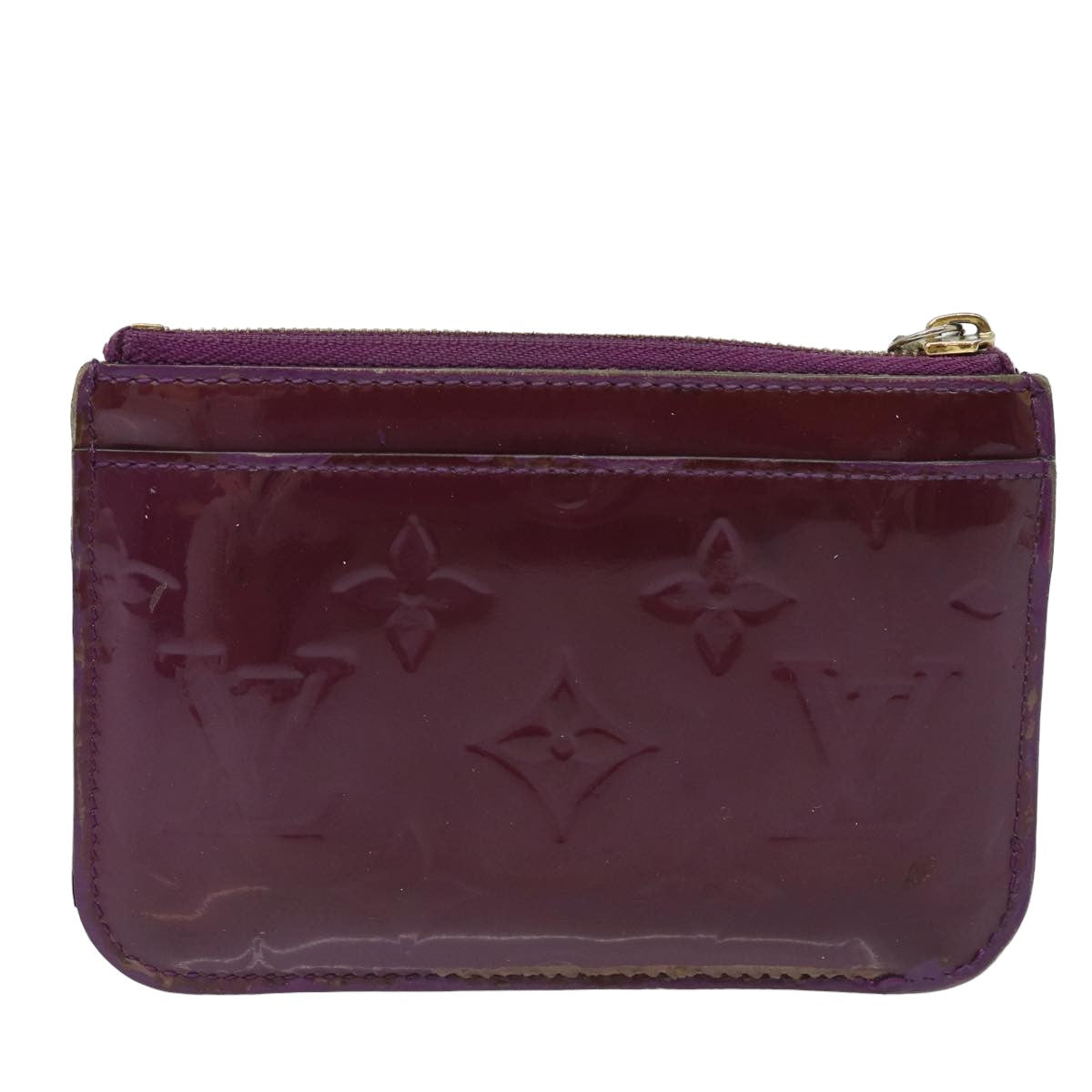 LOUIS VUITTON Vernis Pochette ClesNM Coin Purse Amethyst M90145 LV Auth 82357 - 0