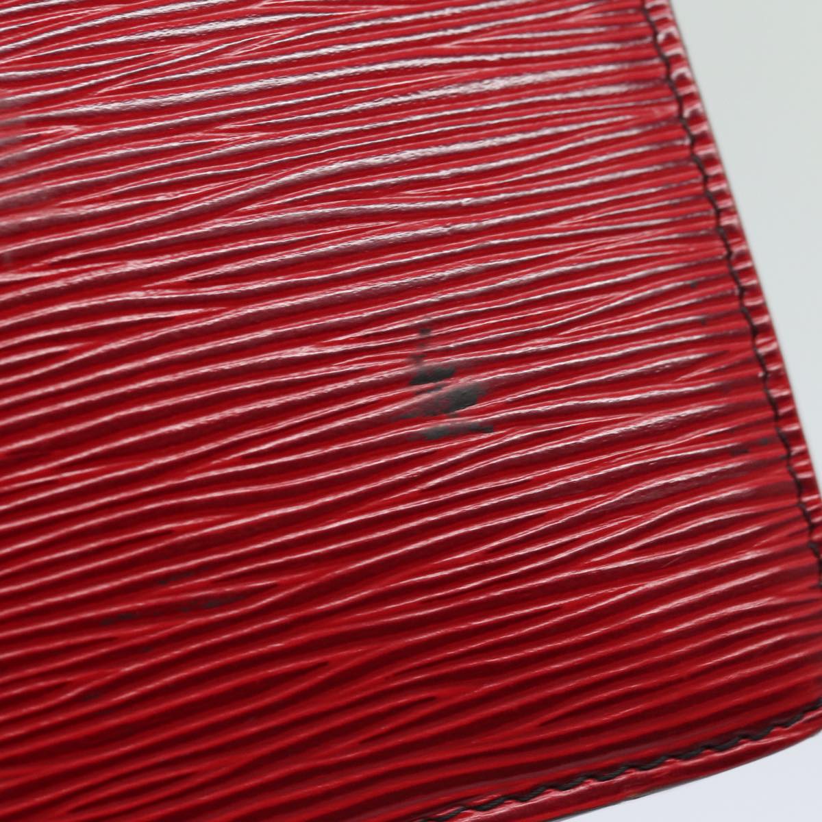 LOUIS VUITTON Epi Montaigne 27 Clutch Bag Red M52657 LV Auth 82375 - 0