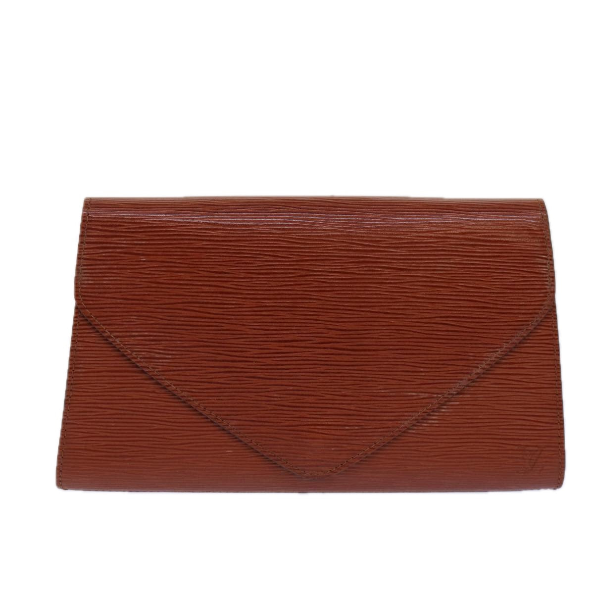 LOUIS VUITTON Epi Art Deco Clutch Bag Brown M52633 LV Auth 82376