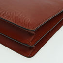 LOUIS VUITTON Epi Angian Clutch Bag Brown M52113 LV Auth 82379-16