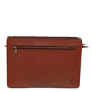 LOUIS VUITTON Epi Angian Clutch Bag Brown M52113 LV Auth 82379-13