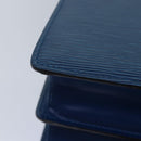 LOUIS VUITTON Epi Capuchin Shoulder Bag Blue M52345 LV Auth 82383-16