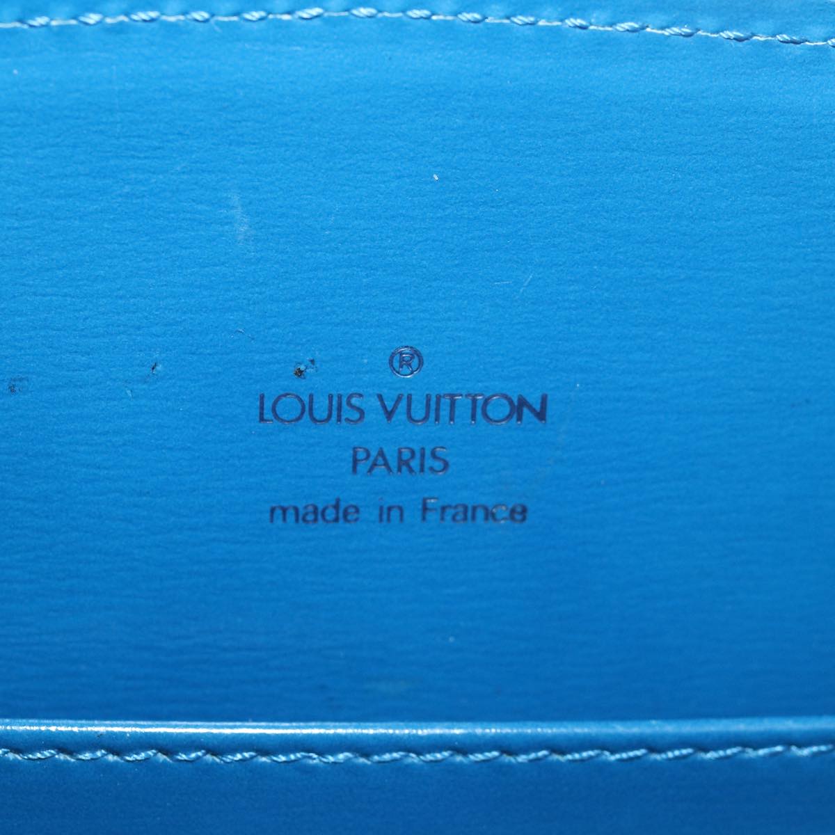 LOUIS VUITTON Epi Capuchin Shoulder Bag Blue M52345 LV Auth 82383